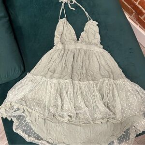 Light Green Halter Dress